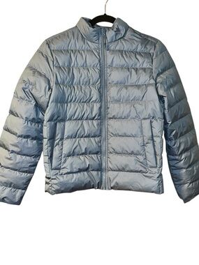 Athleta girl puffer jacket coat size 14/XL in blue color